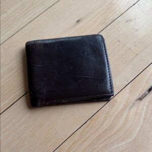 Handcrafted Genuine Brown Leather Bifold Wallet